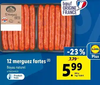 Lidl 12 merguez fortes (2) offre