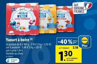 Lidl Yaourt à boire (2) offre