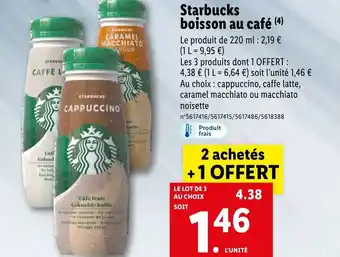 Lidl Starbucks boisson au café (4) offre