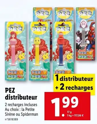 Lidl PEZ distributeur offre
