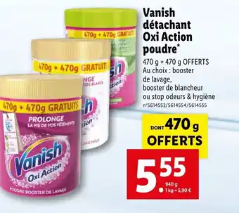 Lidl Vanish détachant Oxi Action poudre* offre