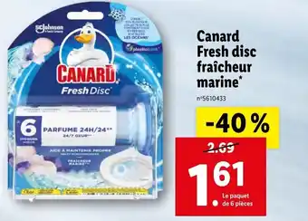 Lidl Canard Fresh disc fraîcheur marine* offre