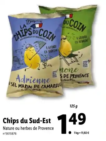 Lidl Chips du Sud-Est offre