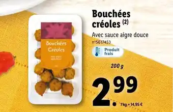 Lidl Bouchées créoles (2) offre