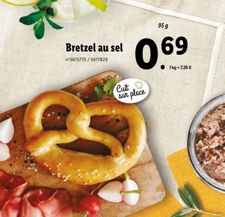 Promo Bretzel au sel chez Lidl