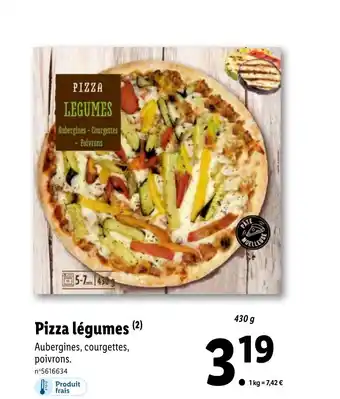 Lidl Pizza légumes (²) offre