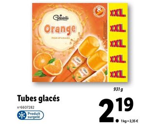 Lidl Tubes glacés offre