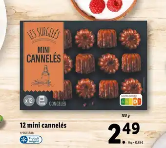 12 mini cannelés