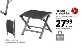 Lidl Tabouret en aluminium offre