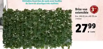 Lidl Brise-vue extensible offre