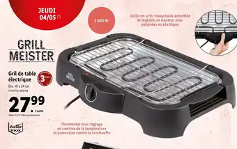 Lidl Gril de table électrique offre