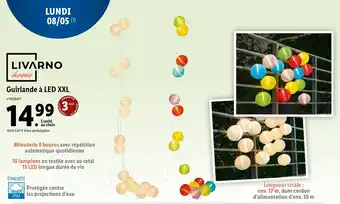 Lidl Guirlande à LED XXL offre