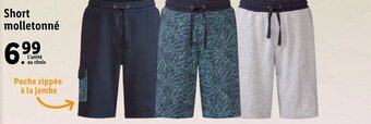 Lidl Short molletonné offre