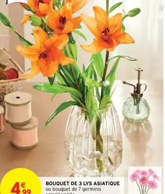 Intermarché BOUQUET DE 3 LYS ASIATIQUE offre