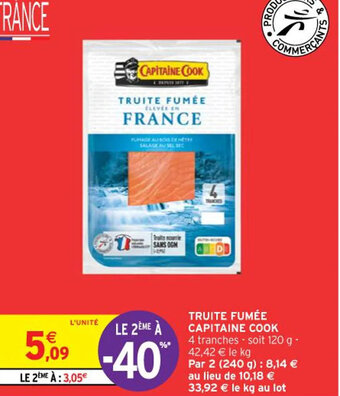 Intermarché TRUITE FUMÉE CAPITAINE COOK offre