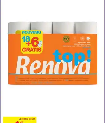 Intermarché PAPIER HYGIÉNIQUE X18 RENOVA offre
