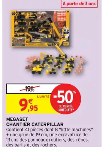 MEGASET CHANTIER CATERPILLAR