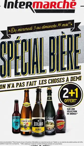 Intermarché SUR UNE SÉLECTION DE BIÈRES** offre