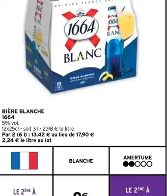 Intermarché BIÈRE BLANCHE 1664 offre