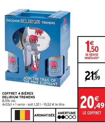 Intermarché COFFRET 4 BIÈRES DELIRIUM TREMENS offre