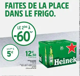 Intermarché BIÈRE BLONDE HEINEKEN offre