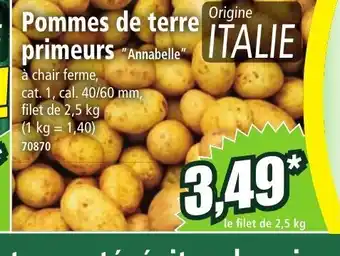 Norma Pommes de terre primeurs "Annabelle" offre