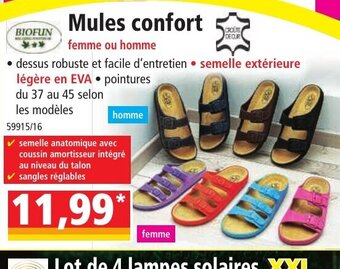 Norma Mules confort offre