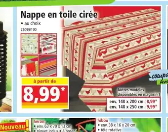 Norma Nappe en toile cirée offre