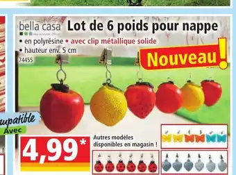 Norma bella casa Lot de 6 poids pour nappe offre