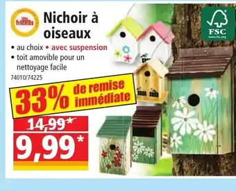 Norma Nichoir à oiseaux offre