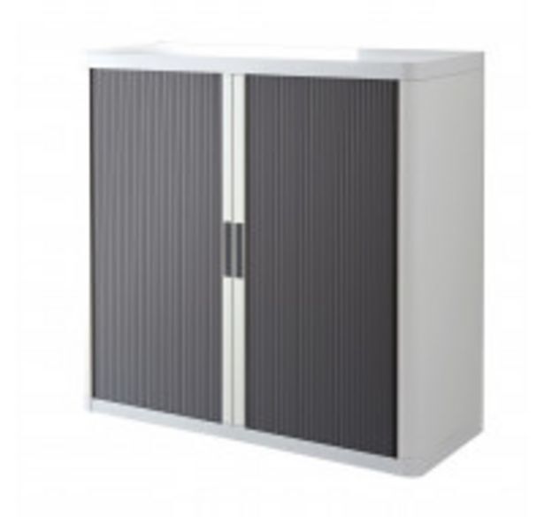 Promo Armoire basse à rideaux easy office paperflow 1m corps
