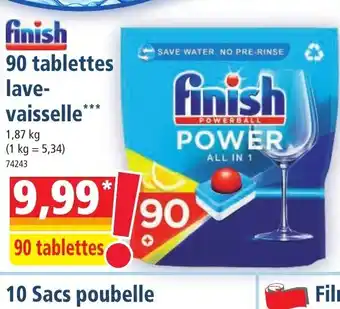 Norma Finish 90 tablettes lave- vaisselle** offre