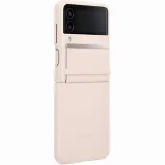 SFR Coque en cuir pour samsung galaxy z flip4 - rose offre