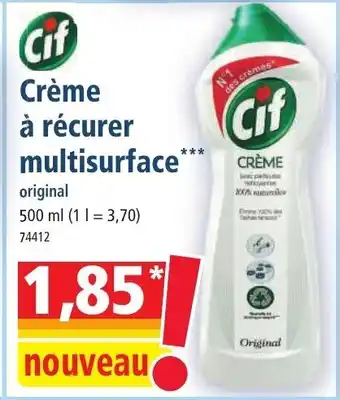 Norma Cif Crème à récurer multisurface** offre