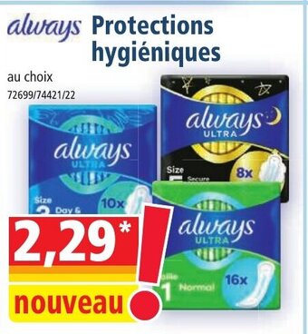 Norma Always Protections hygiéniques offre
