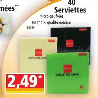 Norma 40 Serviettes offre