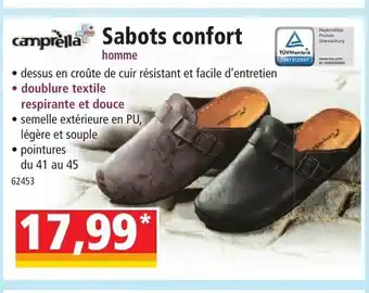 Norma Camprella Sabots confort offre