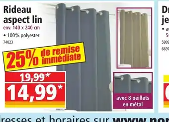 Norma Rideau aspect lin offre