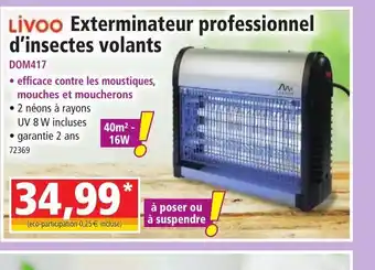 Norma LIVOO Exterminateur professionnel d'insectes volants offre