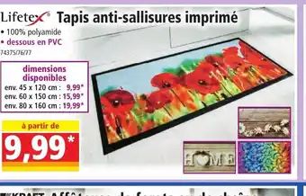 Norma Lifetex Tapis anti-sallisures imprimé offre