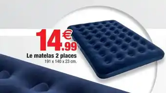 Bazarland Le matelas 2 places offre