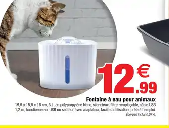 Bazarland Fontaine à eau pour animaux offre