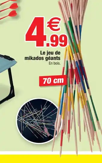 Le jeu de mikados géants