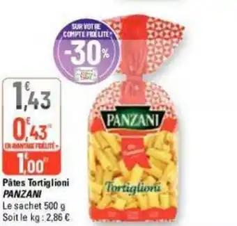 G20 Pâtes Tortiglioni PANZANI offre