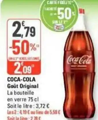 G20 COCA-COLA Goût Original offre