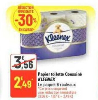 G20 Papier toilette Coussine KLEENEX offre