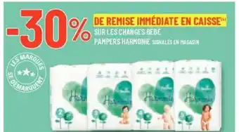 G20 SUR LES CHANGES BÉBÉ PAMPERS HARMONIE SIGNALES EN MAGASIN offre