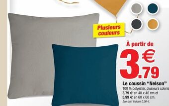 Bazarland Le coussin nelson offre