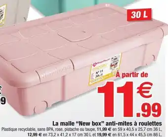 La malle new box anti-mites a roulettes