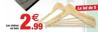 Bazarland Les cintres en bois offre